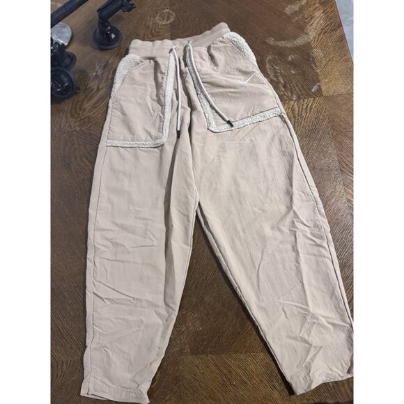 Nike Sportswear Essential Woven Pants high rise DQ6809-200 hemp brown Medium - Picture 1 of 1